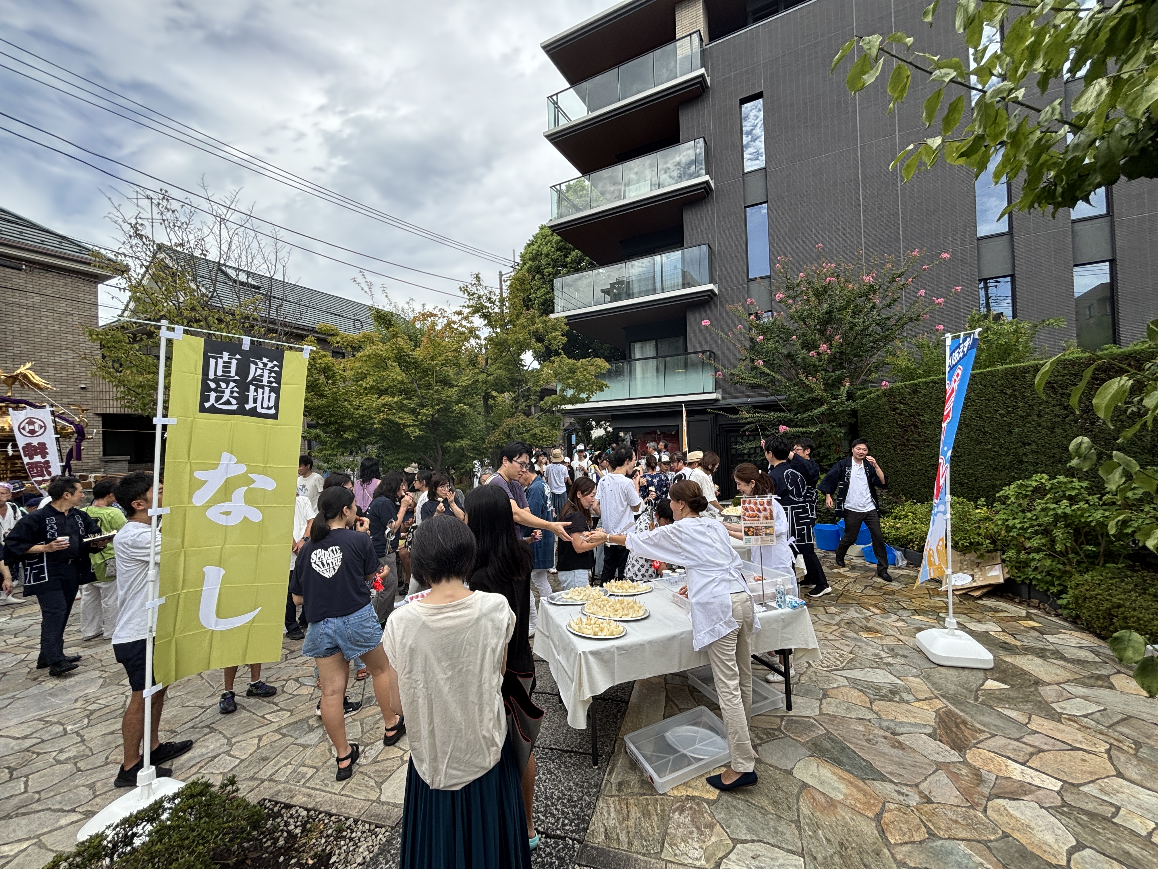 社員一同でおもてなし